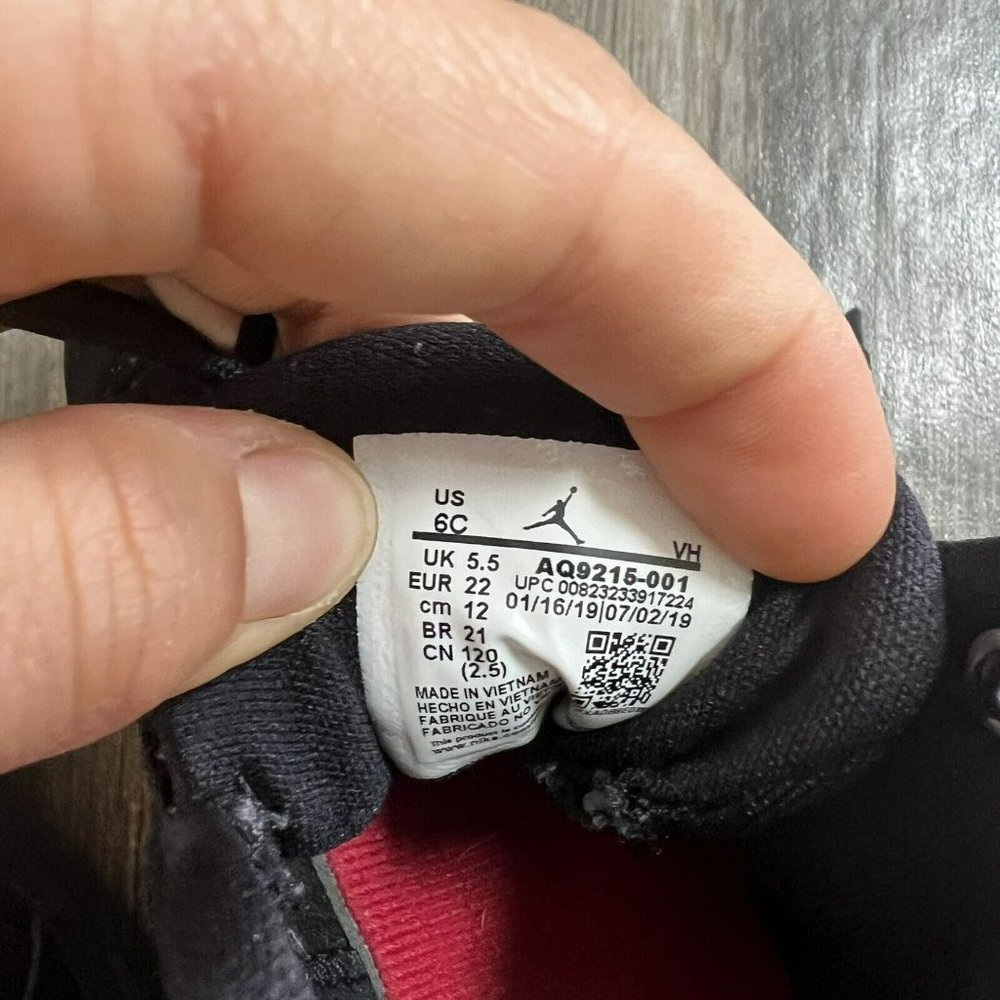 NIKE Jordan Max Aura (TD) Little Kids AQ9215 001 Size 6 C - Picture 7 of 7